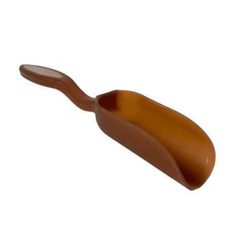 Mini transparent brown scoop