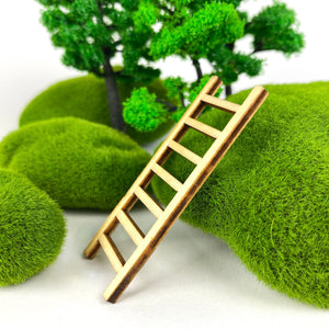 Wooden Ladder Figurine